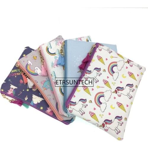 100pcs/lot 3D Printing Cosmetic Bag Unicorn Pattern Cute cosmetic organizer bag For Travel Ladies Pouch Women Makeup Bags
