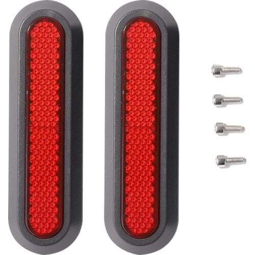 2Pcs Essential Scooter Rear Back Safety Whell Hub Cover Parts Reflective Rear Wheel Hub Cover for Xiaomi Mi Electric Scooter