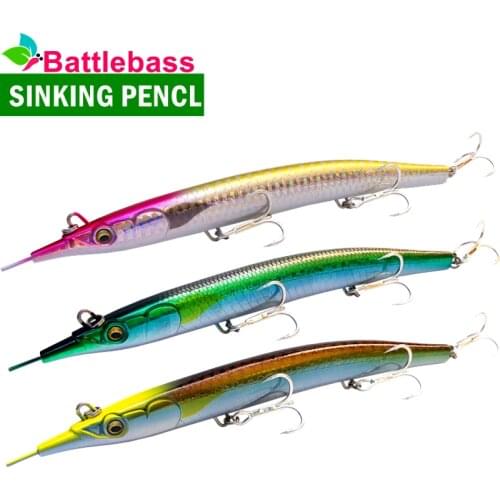 2021 NEW Fishing Lure Sinking Pencil Stickbait 190MM/63G Needle Fish Long Cast Pesca Artificial Bait for Sea Fishing Accessories