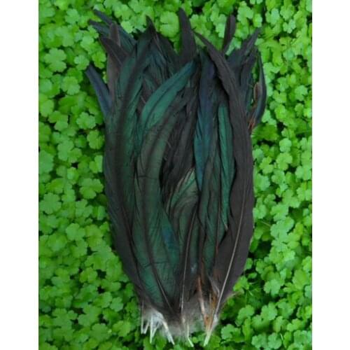 50pcs/lot 10-12inch Nature Colour Half Bronze Rooster Coque tail feathers,Loose Rooster Tail Feathers ,feather decoration