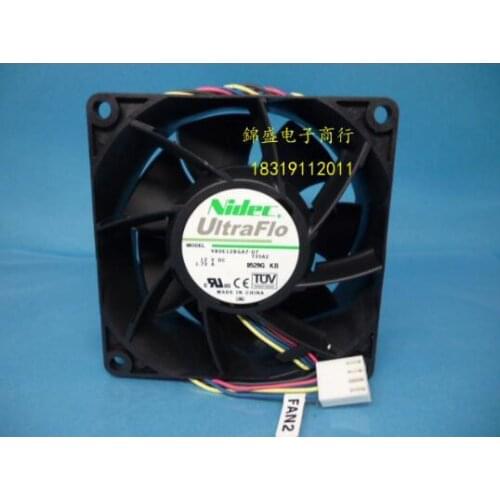 8cm 80*80*38mm DC 12V 1.73A V80E12BGA7-07 4 Line Two Ball Bearing Server Fan