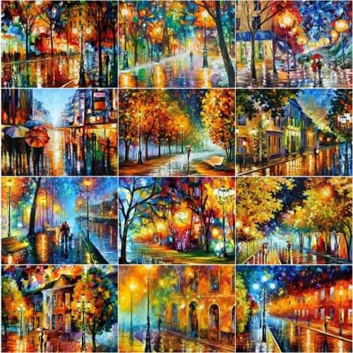 5D Diy Full Square Round Drill Diamond Painting Oil Painting Landscape Embroidery Mosaic Cross Stitch Kits Home Decoration Gifts