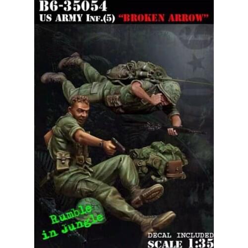 American resin soldiers two American soldiers in the Vietnam War 1:35