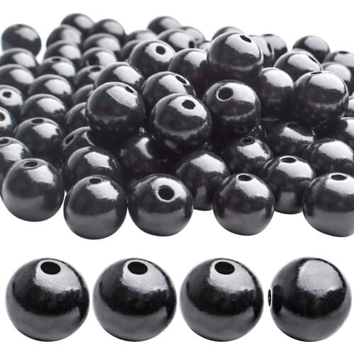 100pcs 20mm Wooden Beads Round Wood Beads Loose Spacer Beads with 4.5mm Hole for DIY Crafts Handmade Decorations Jewelry Making
