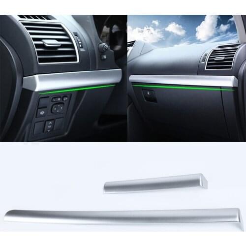 For Toyota Land Cruiser PRADO FJ150 2010-2020 Silver Interior Center Console Decor Strips Trim cover Car Styling Accessories