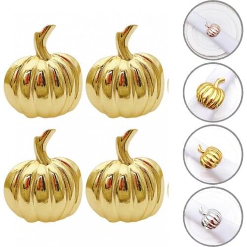 Smooth 6Pcs Chic Halloween Party Serviette Buckles Holders Lightweight Napkin Holders Festival for Halloween