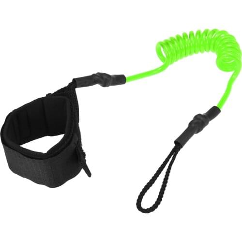 Ankle Leash Paddle Board Water Sports Ankle Leash Surfing Elastic Coiled Stand UP Paddle Board Leg Rope Surfboard 4 Feet