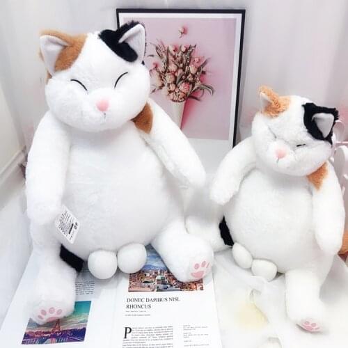 35/45CM Cute Cartoon Fat Cat Plush Toys Lovely Kawaii Lazy Egg Cat Garfield Pillow Dolls For Children Home Decor Birthday Gift