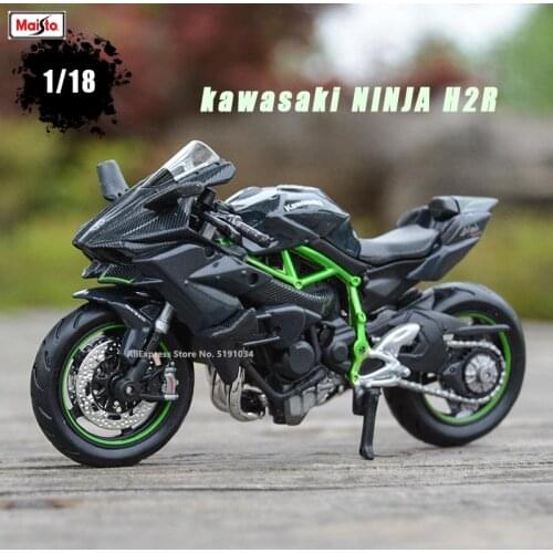 Maisto 1:18 Kawasaki NINJA H2R 1000 BMW Ducati Moto Car Original Authorized Simulation Alloy Motorcycle Model Toy Car Collecting