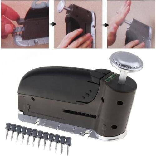 Picture Wall Hook Hanging Nail GunPicture Hanging Tool KIT 47pc Set As Seen on TV Wall Hook Seamless Convenient Wall Stud Nail