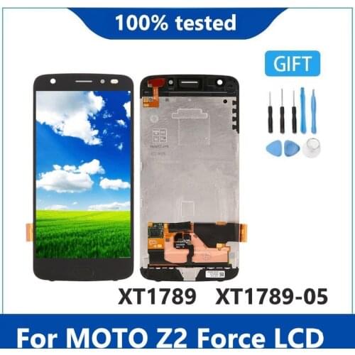 AAA+Original 5.5 "For Motorola MOTO Z2 Force XT1789 Xt1789-05 LCD Display Touch Screen Digitizer For Moto Z2 Force Display