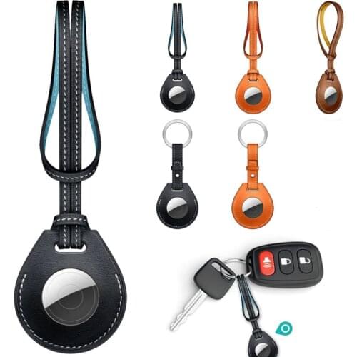 1:1 Original Leather Case For Apple Airtags Protective Cover For Apple Locator Tracker Anti-Scratch Anti-Fall Sleeve Protective