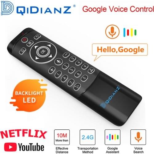 MT1 Google Voice Assistant Air Mouse Gyro Sensing 2.4G Voice Remote Control For Android TV Box H96 X96 MAX HK1 TX6 PK G10 Q5