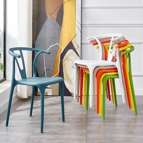 Nordic Chair Plastic Back Chair Modern Simple Dining Chair Leisure Stool Plastic Taishi Chair Plastic Chair