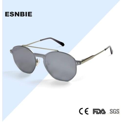 Trendy 2 In 1 Magnet Polarized Clip On Sunglasses Men Alloy Optical Myopia Prescription Round Sun Glasses for Women UV400