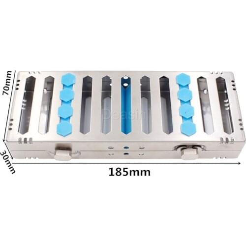 Dental Sterilization Rack Surgical Autoclavable Sterilization Box Dental Cassette File Burs Disinfection Tray Dentist Tools