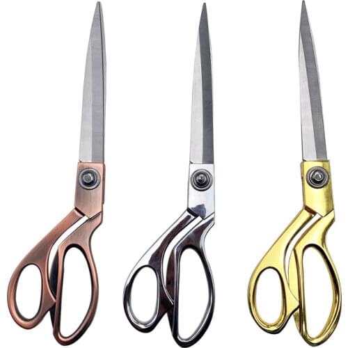 Swayboo Stainless steel gold-plated tailor scissors cutter alloy clothing sewing scissors wedding ceremony craft scissors