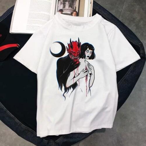 Women T Shirt Funny Lets Sacrifice Toby Short Sleeve Tshirts Graphic Oversized T-shirt Demons Horror Devil Worship Top Clothes