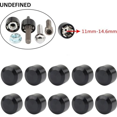 11-14.6mm Inner Motorcycle Head Bolts Cap CNC Schrauben Screw Bolt Topper Cover Caps Universal For Harley Twin Cam Dyna XL