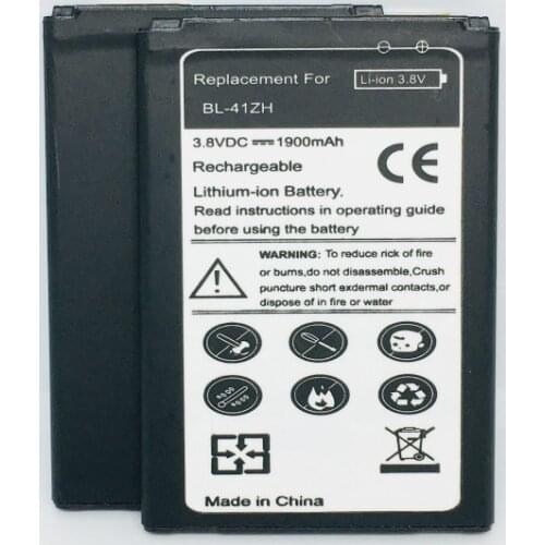 High Qualtiy BL-41ZH Battery For LG Leon L50 C40 H345 MS345 D213N Battery BL41ZH BL 41ZH 1900mah