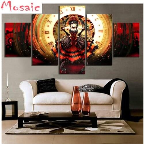 Diamond embroidery Anime,diy 5d diamond painting girl cross stitch canvas painting cartoon fairy Beauty diamond picture wall art