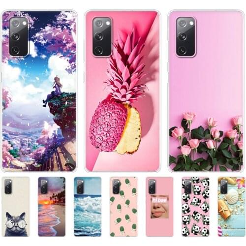 For Samsung Galaxy S20 FE Case 6.5" Tpu Soft Silicon Back Phone Cover For Samsung S20 fe Bumper GalaxyS20 FE S20FE Coque Fundas