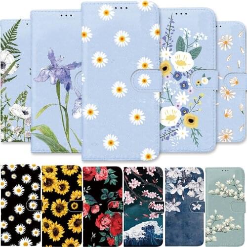 Flower Case For Samsung Galaxy A72 A52 A32 A51 A50 A71 A42 A41 A40 A21S A20e A12 A11 Flip Leather Wallet Card Holder Stand Funda