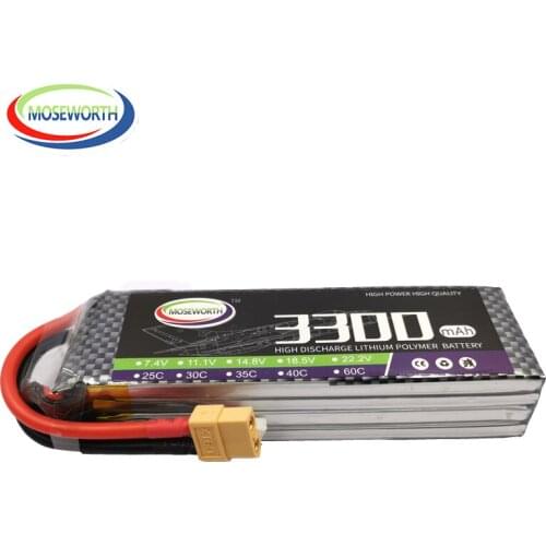 RC Toys LiPo Battery 4S 14.8V 3300mah 60C Burst 120C For RC Airplane Quadrotor Car Boat Truck 4S RC Batteries LiPo Drone AKKU