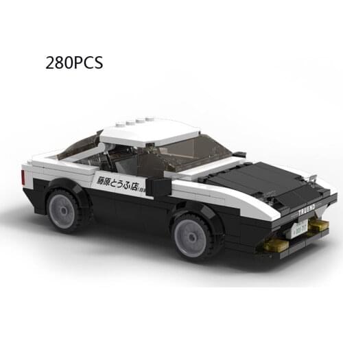 Technical Initial D 1:24 SCALE Classic car toyota TRUENO ae86 building block vehicle bricks toys collection FOR boys GIFTS