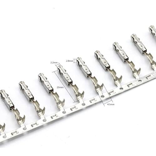 20/50/100/200/500/1000pcs/lot TE Crimp Female Terminals (Pins) For Repair Wire For Audi Volkswagen Skoda Seat 1241380-1