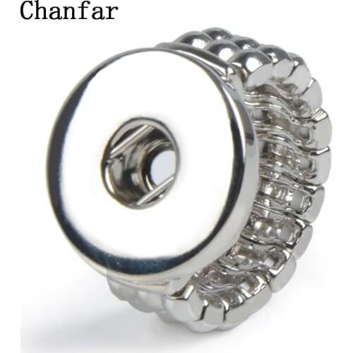 Chanfar Fashion Adjustable Interchangeable Snap Button Rings For Snap Button 18MM Jewelry