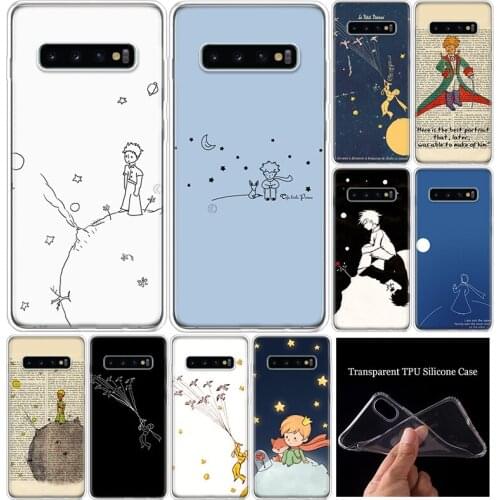 Simple Lines Little Prince Soft Silicone Phone Case For Samsung Galaxy S10 S20 Ultra Note 10 9 8 S9 S8 Plus Pro Lite S7 S6 J4 J6