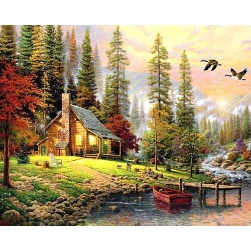 A4189 11CT/14CT/18CT/25CT/28CT Oil tea patterns Counted Cross Stitch DIY Cross Stitch Kits Embroidery Needlework Sets