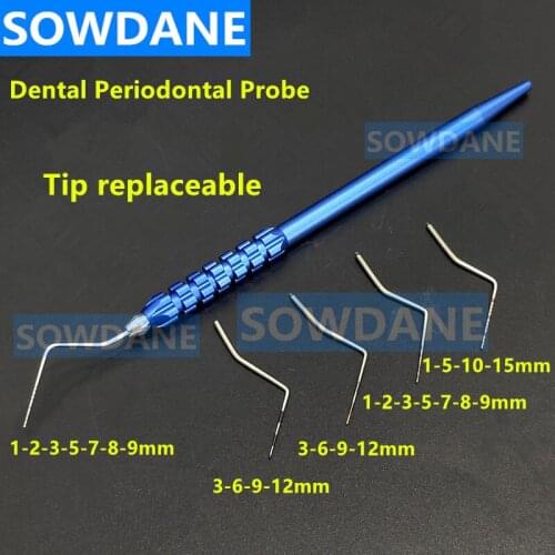 Dental Periodontal CPI Probe With Scaler Explorer Dental Endodontic Material Probe Tip can be replaced Dentist Material