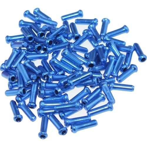 New Bike Bicycle Brake Shifter Inner Cable Tips Crimps Aluminum Cycle Cycling Part Shift Cables End Caps Bike Screw Accessories