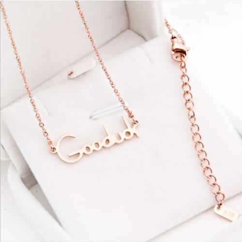New Hollow Out Stars Good Luck Necklace Gold Silver Color Chain Choker Jewelry 316 Stainless Steel Pendant Necklack For Women
