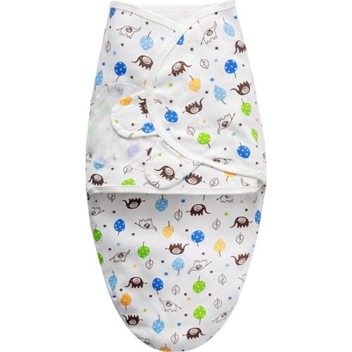 Newborn baby blanket wrap swaddle sleeping bags babies envelope cocoon cotton 0-3 months new born bedding