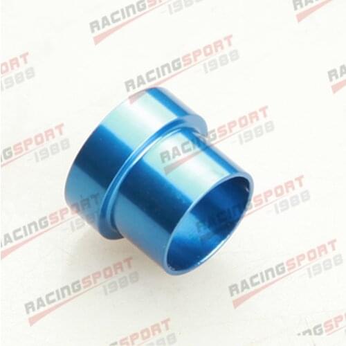 AN6 To 3/8" and 5/16" Inch Fitting Tube Sleeves Anodized Aluminum Blue