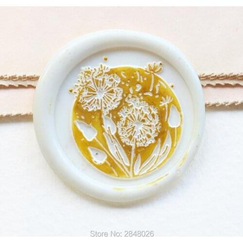 Dandelion Seal Stamp,Flower Wax Seal Stamp Kit,gift packing Plants seal,Parry wax seal stamp,craft stamp