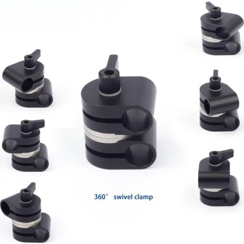 ARRI Type Rosette 360° Rotate Swivel Extension Arm 15mm Rod Clamp fr Film Movie Camera Rig Support System Follow Focus Matte Box