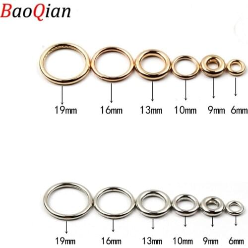 6/9/10/13/16/19mm Jump Rings&Split Rings Gold Silver Color Connectors For Jewelry Making Necklace Earring Pendant DIY Supplies