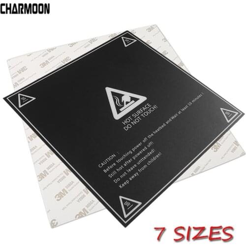 Heat Paper 3D Printer Heat Hot Bed Sticker Coordinate Printed Hot Bed Surface Sticker Black for Printer Platform