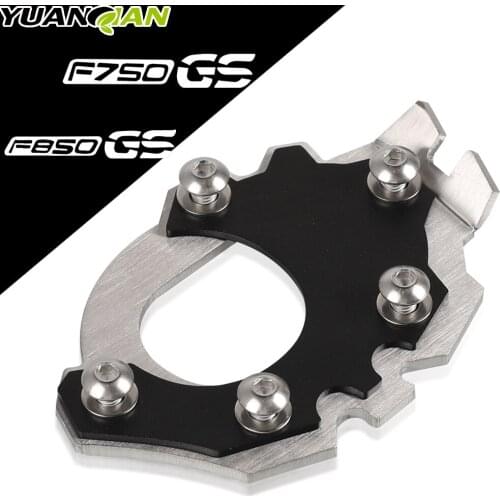 Motorcycle Side Stand Extension Pads FOR BMW F750GS F850GS F 850 850 GS Kickstand Protector Enlarger Support Plate F850 GS 2021