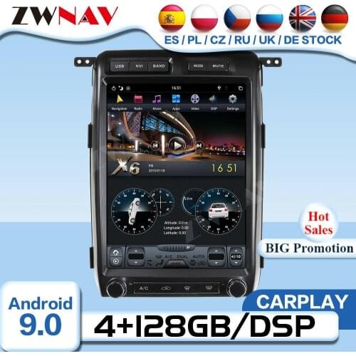 Tesla Screen Android Video Player For Ford F150 2009 2010 2011 2012 2013 2014 2015 Car GPS Radio Receiver Audio Stereo Head Unit