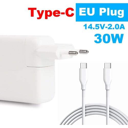 Type-C Charger 30W USB-C Power Adapter for Macbook A1534 A1540 Xiaomi Huawei Google EU plug