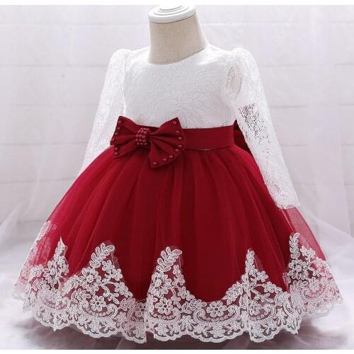 1 Year Baby Girl Princess Dress Baby Girls Children Party tutu Dresses Toddler Kids Clothes Baby Baptism Christening 1st Birthda