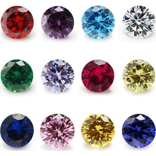 1mm-3mm 12 colors cz & nano gemstone color cz nano stone wholesale price