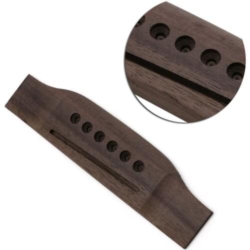 1Pc Guitar Parts Saddle Thru Guitar Bridge For Acoustic Guitar Rosewood Guitar Accs