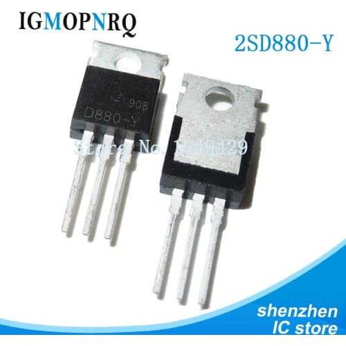 10PCS 2SD880 TO-200 KSD880-Y TO220 2SD880-Y KSD880 60V 3A new