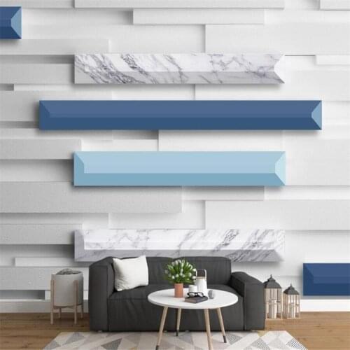 Milofi custom 3D wallpaper mural 3d three-dimensional modern geometric square Dali background wall for living room bedroom decor